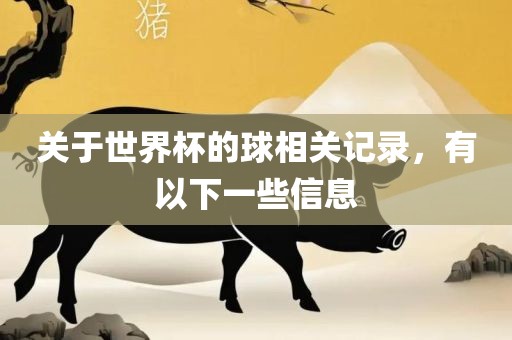 关于世界杯的球相关记录，有以下一些信息