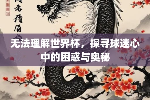 无法理解世界杯，探寻球迷心中的困惑与奥秘
