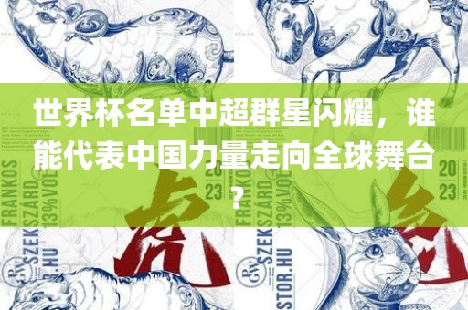 世界杯名单中超群星闪耀，谁能代表中国力量走向全球舞台？