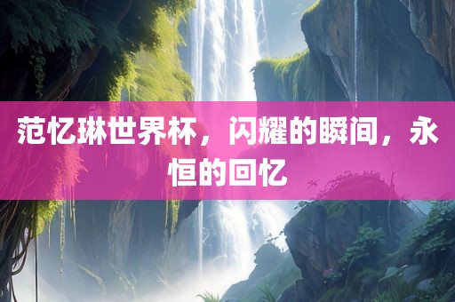 范忆琳世界杯，闪耀的瞬间，永恒的回忆