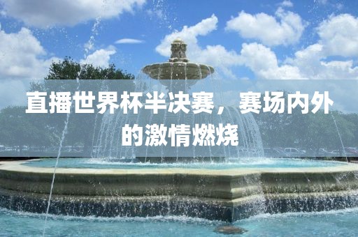 直播世界杯半决赛，赛场内外的激情燃烧