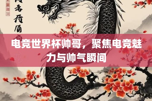 电竞世界杯帅哥，聚焦电竞魅力与帅气瞬间