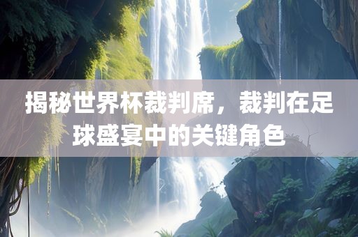 揭秘世界杯裁判席，裁判在足球盛宴中的关键角色