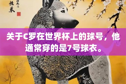 关于C罗在世界杯上的球号，他通常穿的是7号球衣。