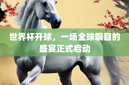 世界杯开球，一场全球瞩目的盛宴正眉山市正发家政服务有限公司式启动