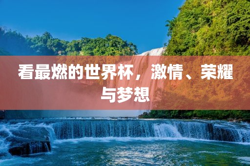 看最燃的世界杯，激情、荣耀与梦想