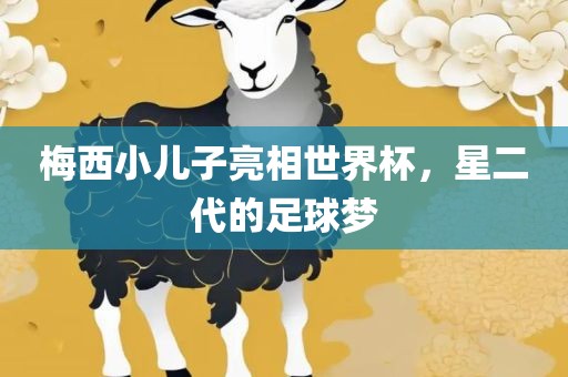 梅西小儿子亮相世界杯，星二代的足球梦