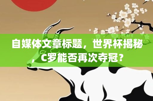 自媒体文章标题，世界杯揭秘，C罗能否再次夺冠？