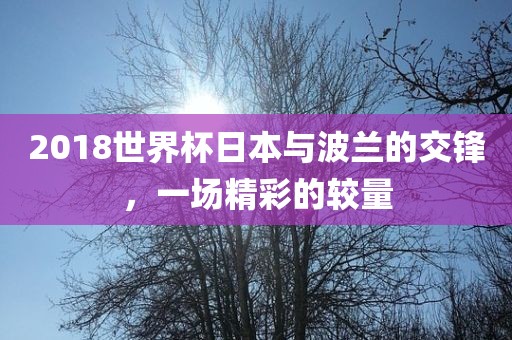 2018世界杯日本与波兰的交锋，一场精彩的较量