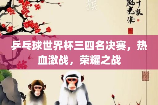 乒乓球世界杯三四名决赛，热血激战，荣耀之战