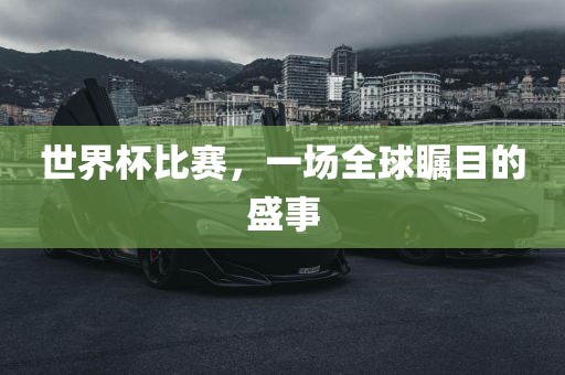 世界杯比赛，一场全球瞩目的盛事