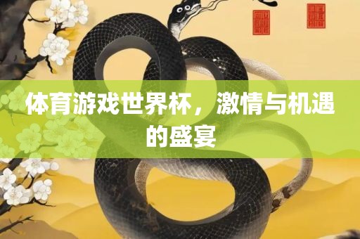 体育游戏世界杯，激情与机遇的盛宴