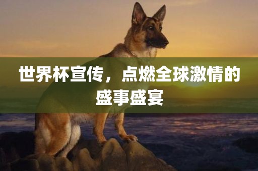 世界杯宣传，点燃全球激情的盛事盛宴