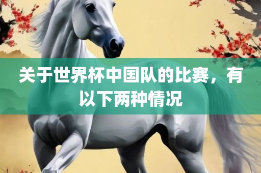关于世界杯中国队的比赛，有以下两种情况
