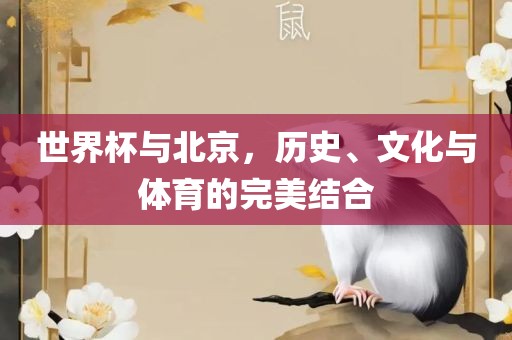 世界杯与北京，历史、文化与体育的完美结合