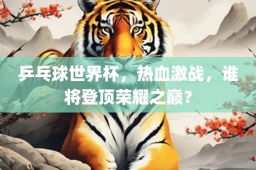 乒乓球世界杯，热血激战，谁将登顶荣耀之巅？