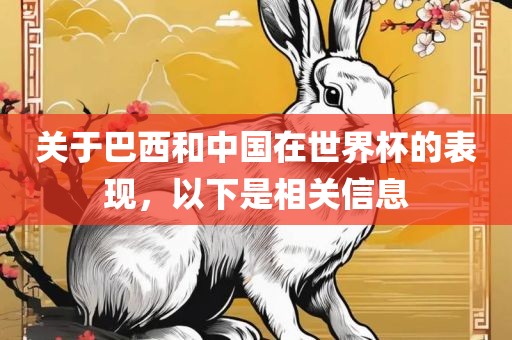关于巴西和中国在世界杯的表现，以下是相关信息