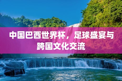 中国巴西世界杯，足球盛宴与跨国文化交流