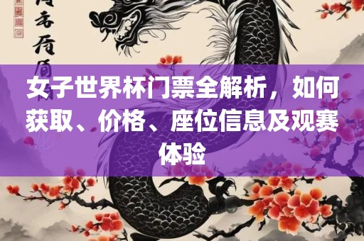 女子世界杯门票全解析，如何获取、价格、座位信息及观赛体验