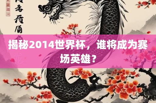 揭秘2014世界杯，谁将成为赛场英雄？