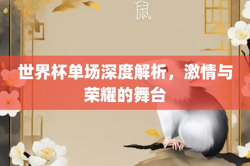 世界杯单场深度解析，激情与荣耀的舞台