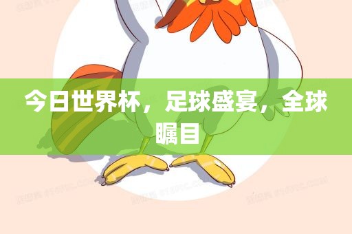 今日世界杯，足球盛宴，全球瞩目眉山市正发家政服务有限公司