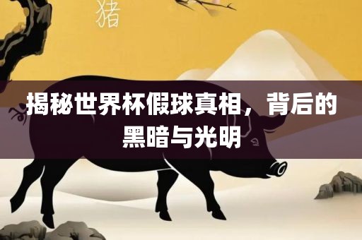 揭秘世界杯假球真相，背后的黑暗与光明