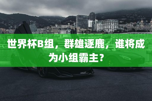 世界杯B组，群雄逐鹿，谁将成为小组霸主？