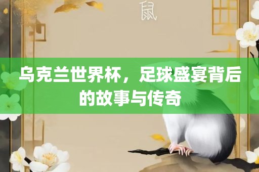 乌克兰世界杯，足球盛宴背后的故事与传奇