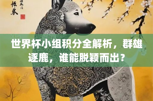 世界杯小组积分全解析，群雄逐鹿，谁能脱颖而出？