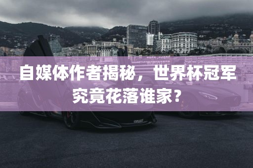自媒体作者揭秘，世界杯冠军究竟花落谁家？