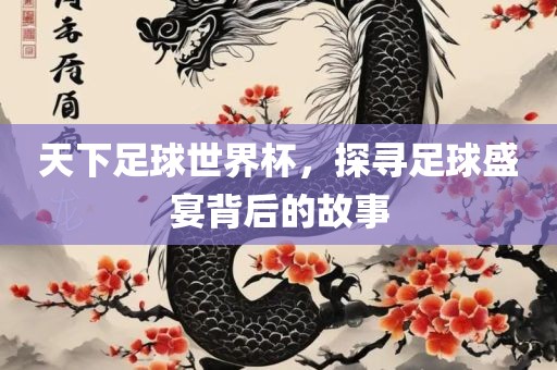 天下足球世界杯，探寻足球盛宴背后的故事