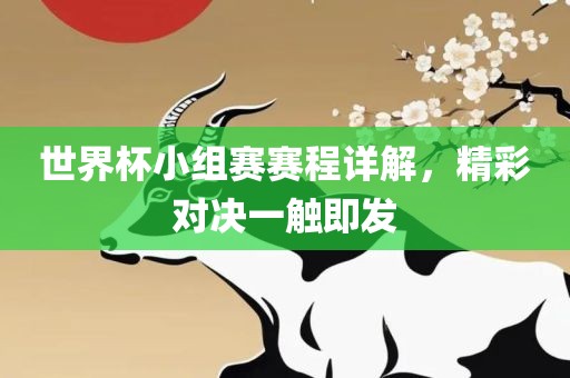 世界杯小组赛赛程详解，精彩对决一触即发眉山市正发家政服务有限公司