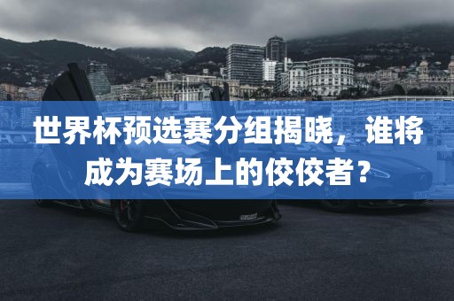 世界杯预选赛分组眉山市正发家政服务有限公司揭晓，谁将成为赛场上的佼佼者？
