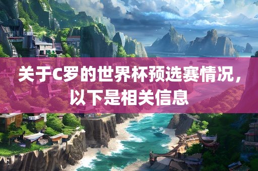 关于C罗的世界杯预选赛情况，以下是相关信息