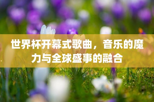 世界杯开幕式歌曲，音乐的魔力与全球盛事的融合
