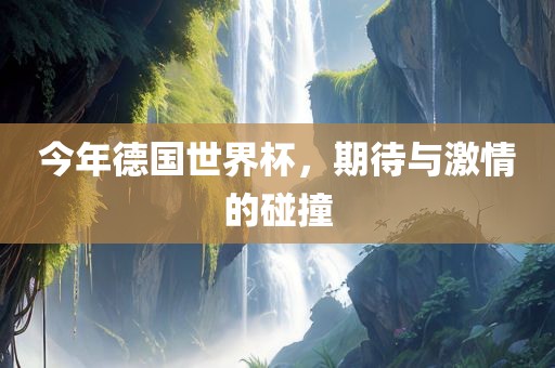 今年德国世界杯，期待与激情的碰撞眉山市正发家政服务有限公司