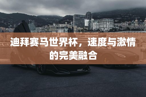 迪拜赛马世界杯，速度与激情的完美融合