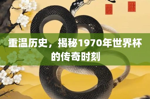 重温历史，揭秘1970年世界杯的传奇时刻