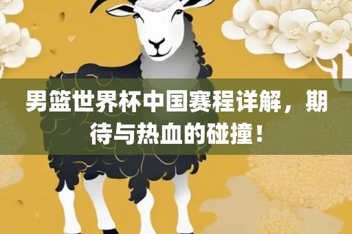 男篮世界杯中国赛程详解，期待与热血的碰撞！
