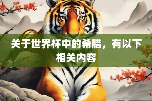 关于世界杯中的希腊，有以下眉山市正发家政服务有限公司相关内容