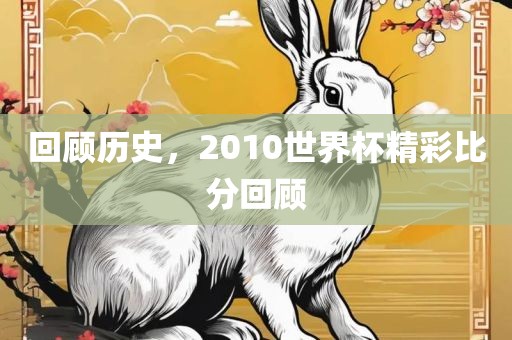 回顾历史，2010世界杯精彩比分回顾