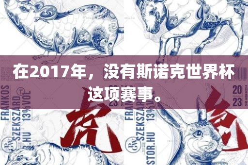 在2017年，没有斯诺克世界杯这项赛事。