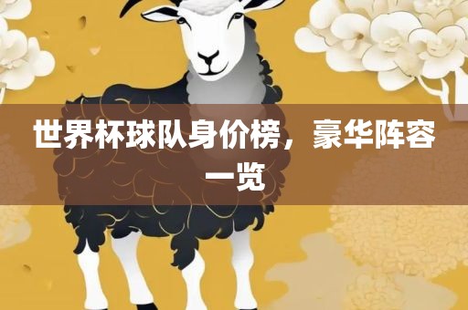 世界杯球队身价榜，豪华阵容一览