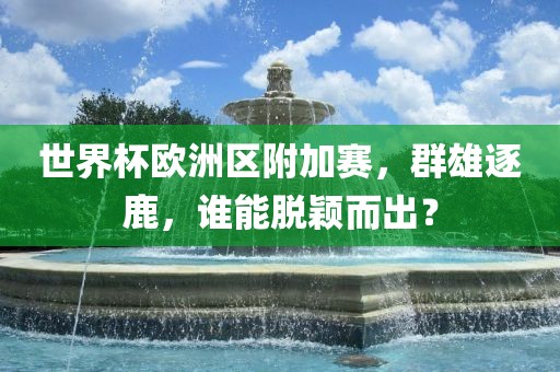 世界杯欧洲区附加赛，群雄逐鹿，谁能脱颖而出？眉山市正发家政服务有限公司
