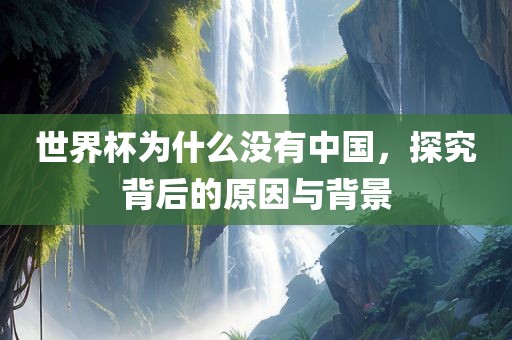 世界杯为什么没有中国，探究背后的原因与背景眉山市正发家政服务有限公司