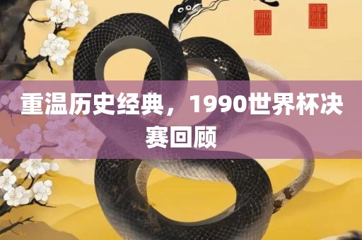 重温历史经典，1990世界杯决赛回顾眉山市正发家政服务有限公司