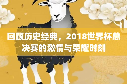 回顾历史经典，2018世界杯总决赛的激情与荣耀时刻