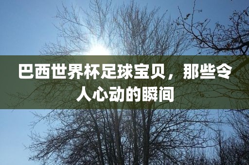 巴西世界杯足球宝贝，那些令人心动的瞬间