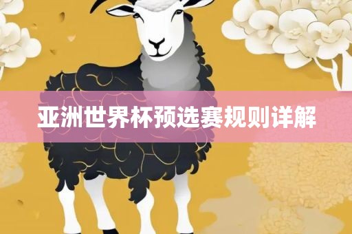 亚洲世界杯预选赛规则详解